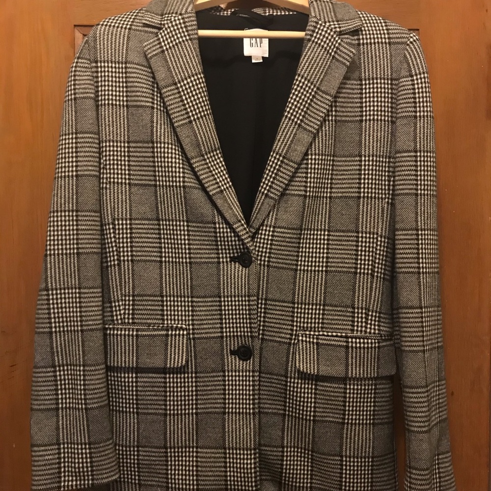 Plaid Boyfriend Blazer